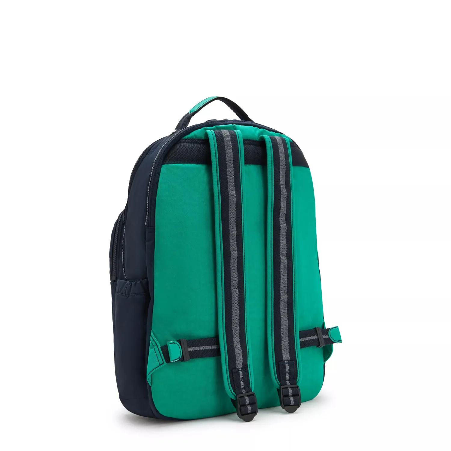 Kipling Seoul Lap rugzak Blue Green Block groot 15 inch laptop