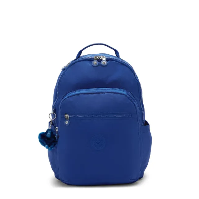 Kipling Seoul rugzak Groot Blazing Blue met 15 inch laptopvak