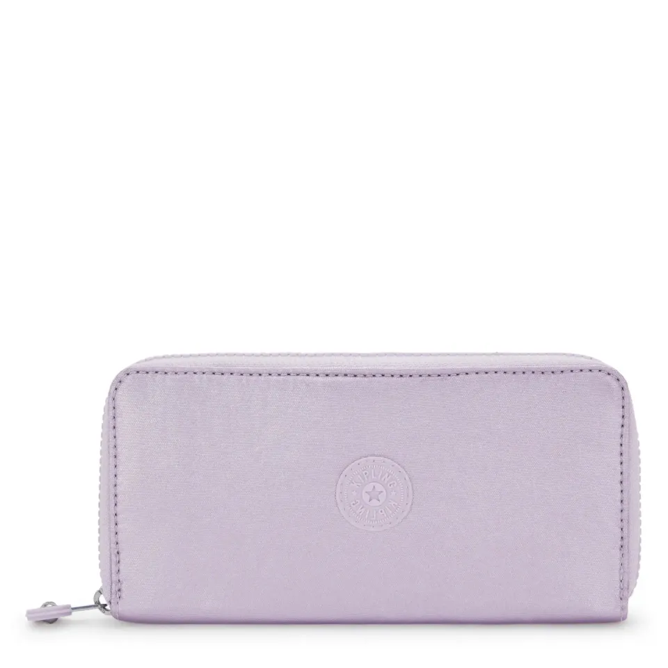 Kipling Money World grote portemonnee Lilac Moon Metallic