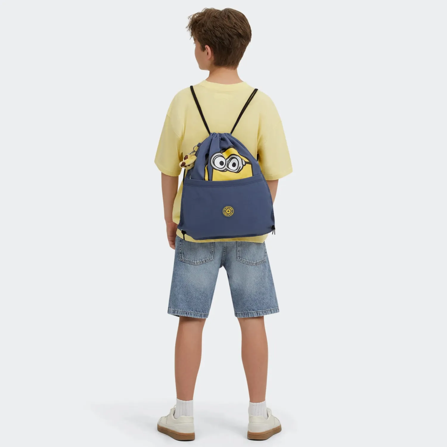 Kipling Supertaboo gymtas Dungaree Blue Medium Minions waterafstot.