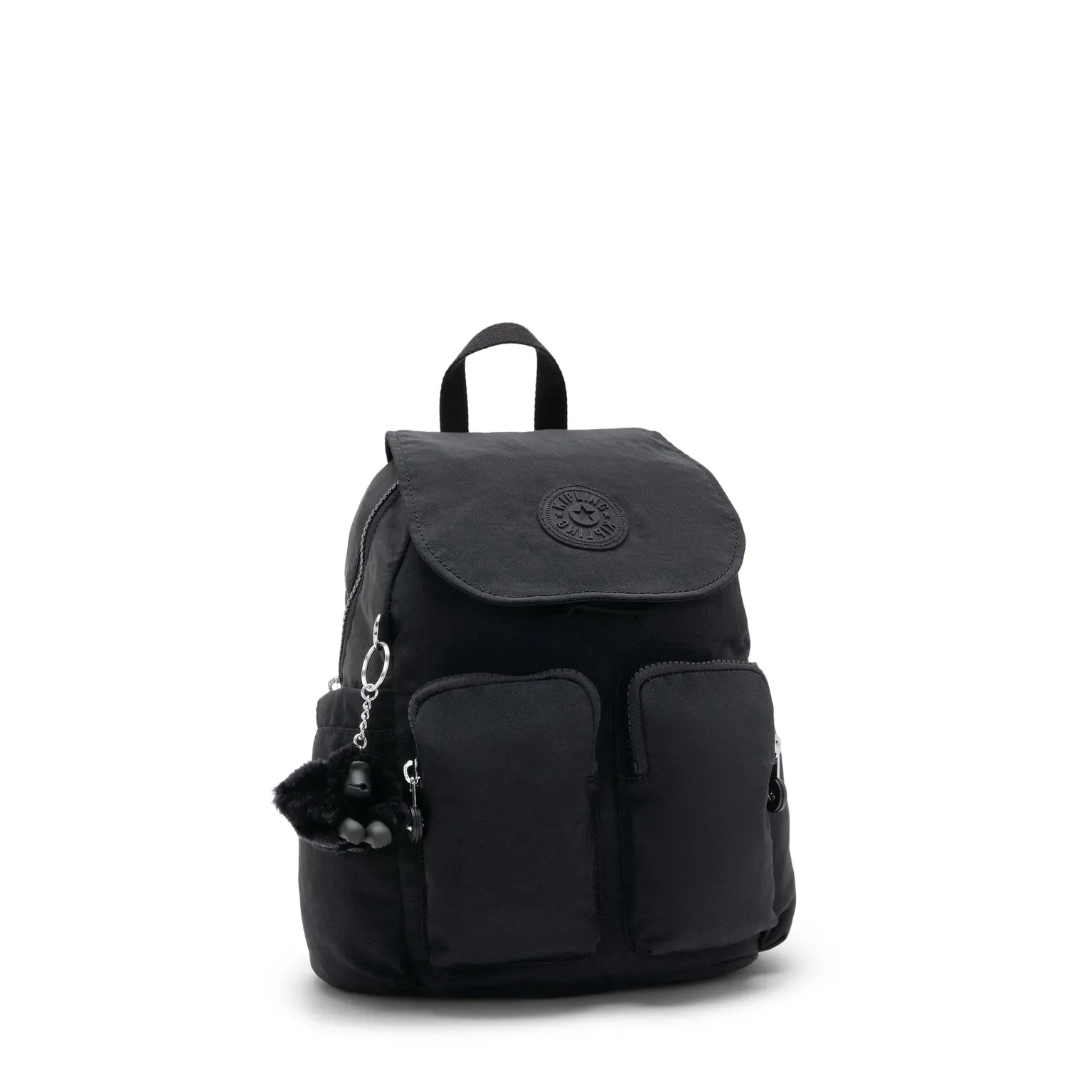 Kipling City Pocket Mini rugzak Black Noir klep