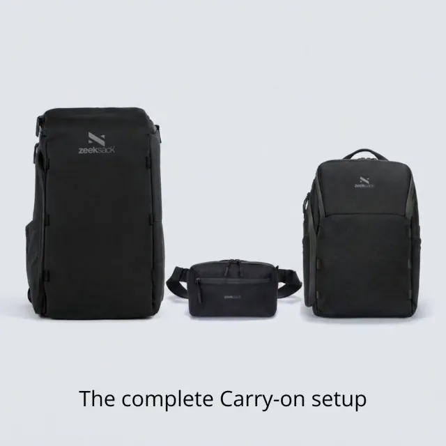 Zeeksack Organizer 30L + Underseat 15L + Crossbody 3-delige set