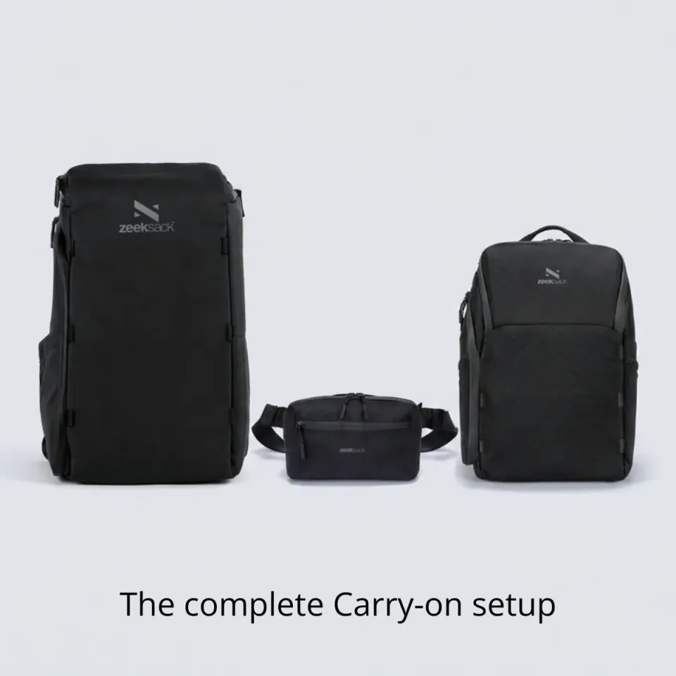 Zeeksack Organizer 30L + Underseat 15L + Crossbody 3-delige set