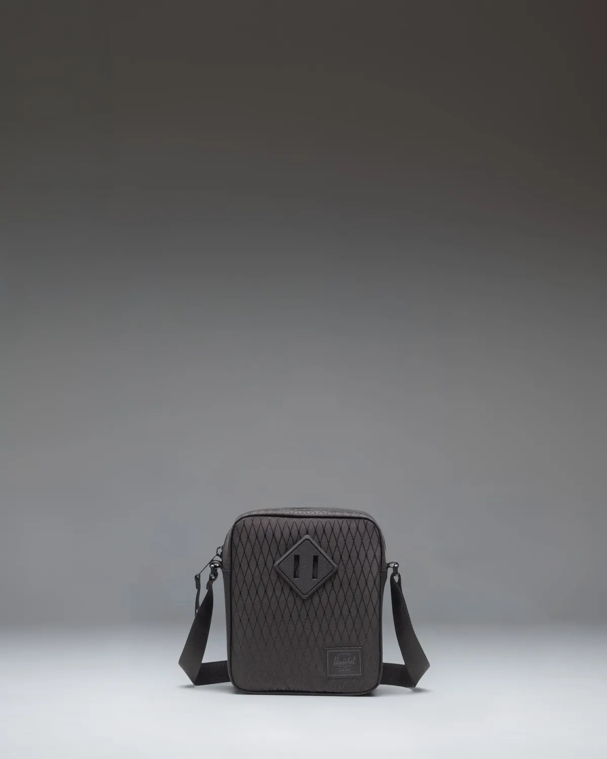 Herschel Heritage Crossbody tas zwart ruitmotief