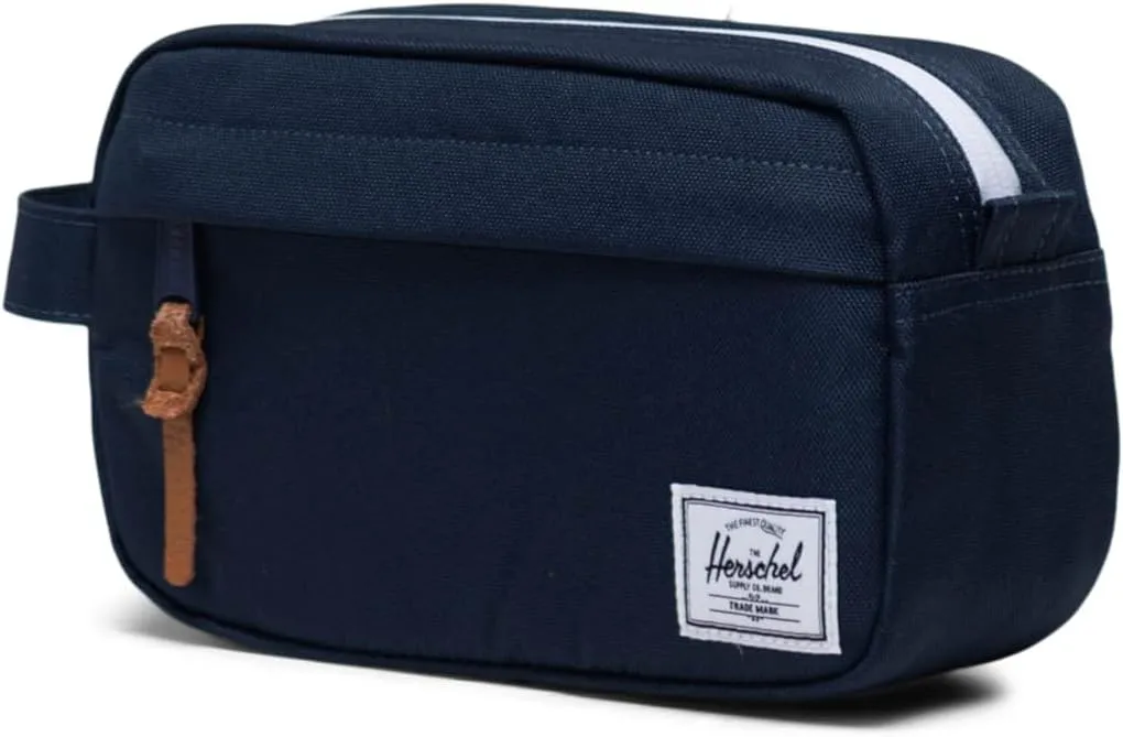 Herschel Chapter toilettas Navy met rits reismodel