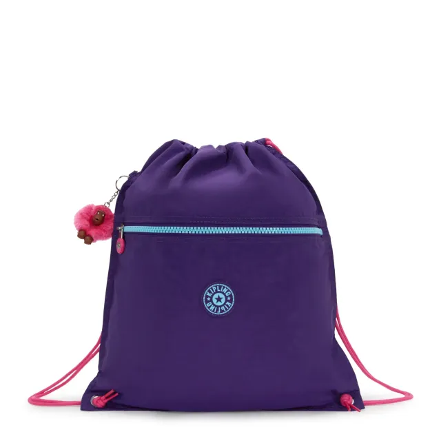 Kipling Supertaboo gymtas VIP Purple Medium waterafstotend
