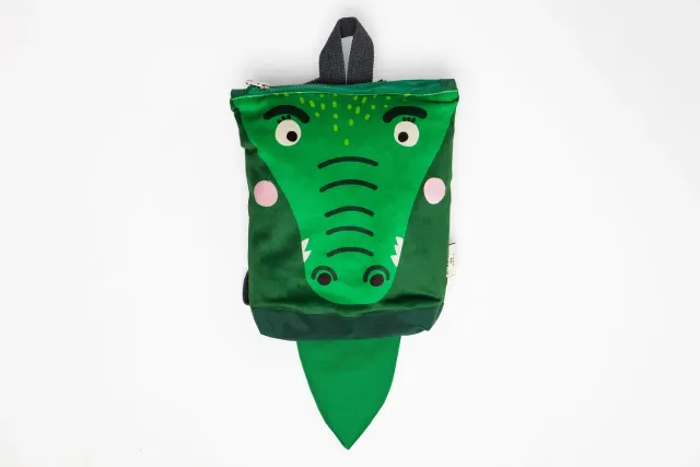LOVE FOR CHILDRENN Krokodil kinderrugzak 30 cm waterbestendig