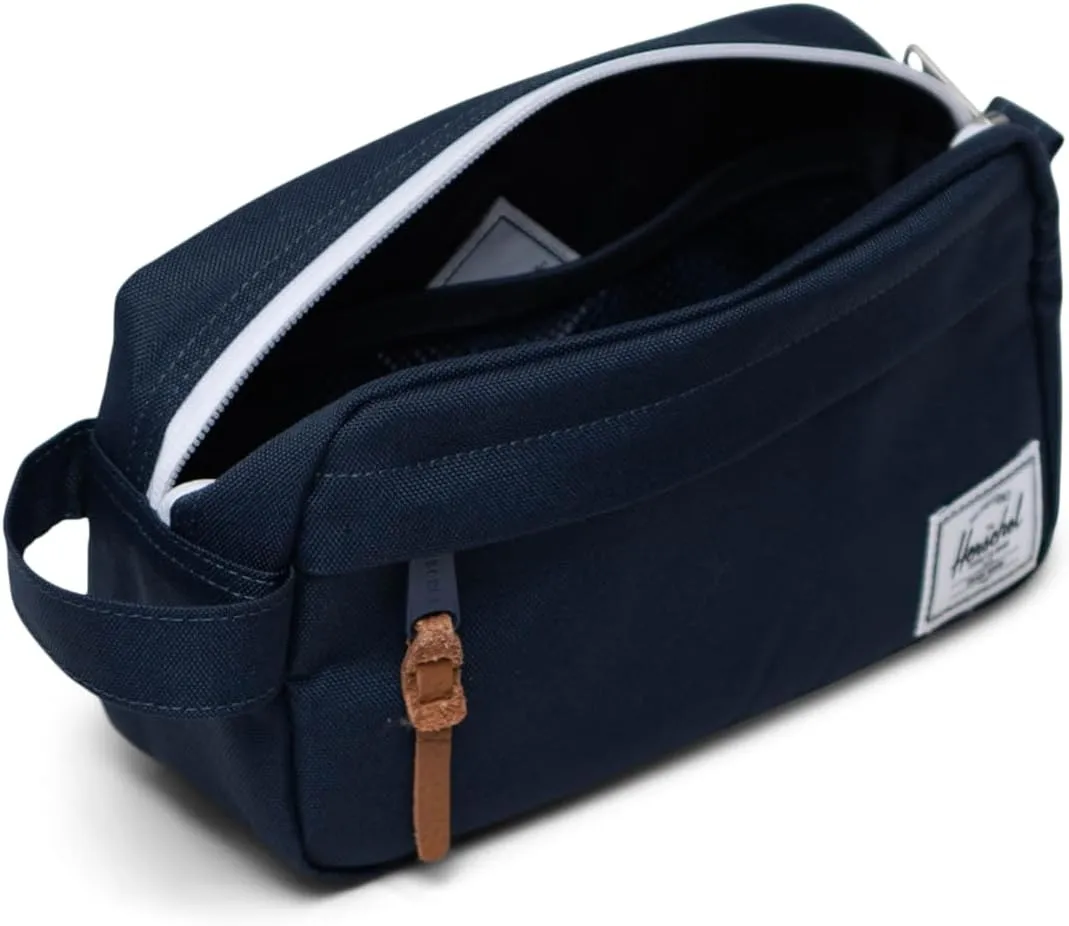 Herschel Chapter toilettas Navy met rits reismodel