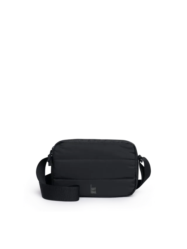 Got Bag Puffer crossbody tas black monochrome gerecycled