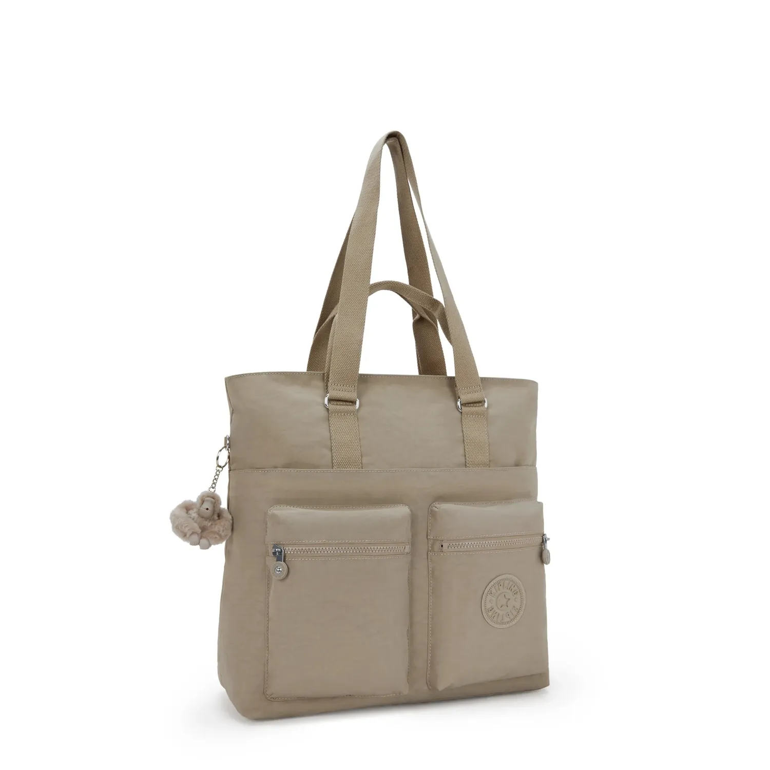 Kipling India shopper soft taupe groot laptopvak