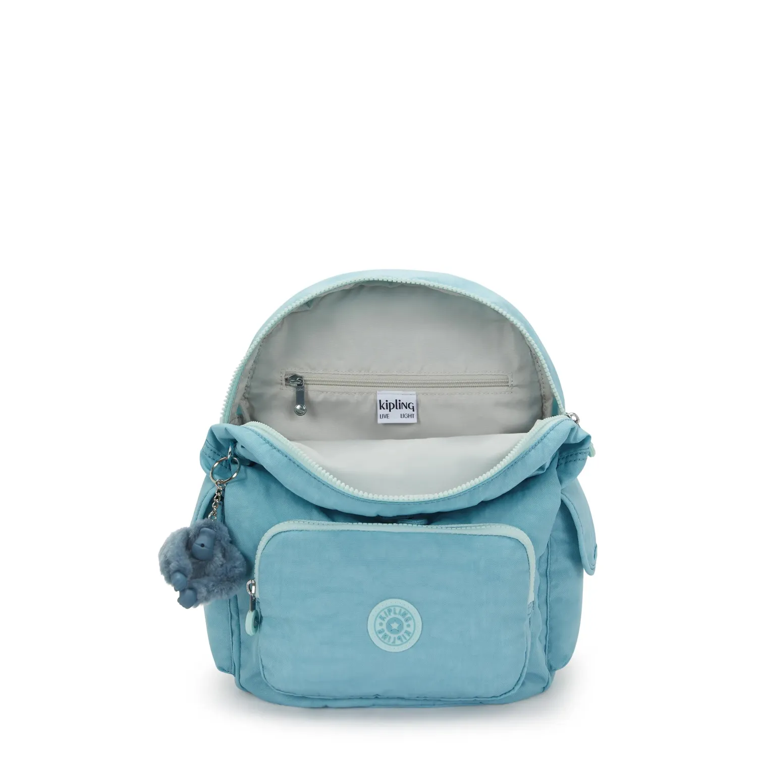 Kipling City Pack S rugzak Blue Cool klein lichtgewicht