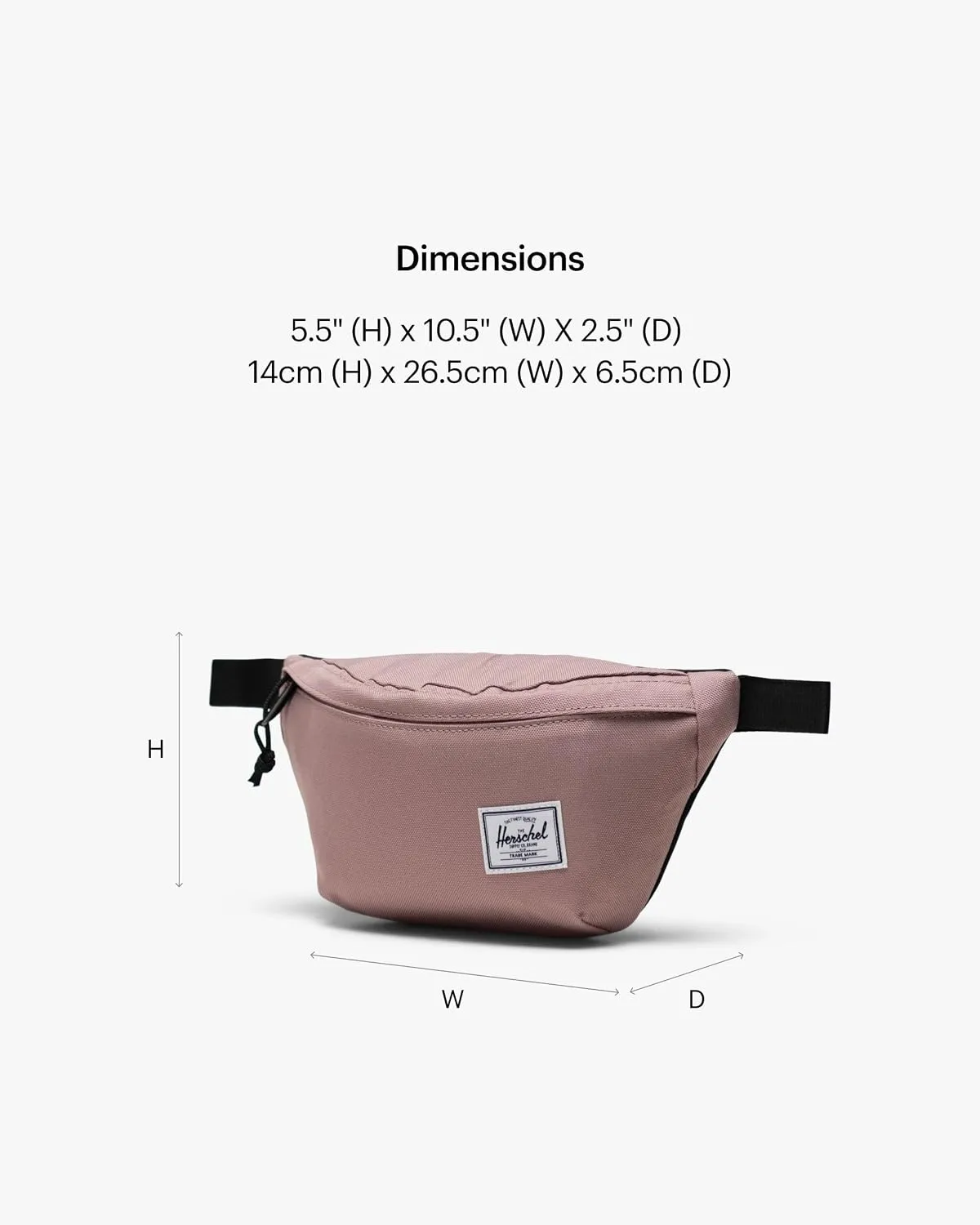 Herschel Legacy heuptas Ash Rose compact crossbody