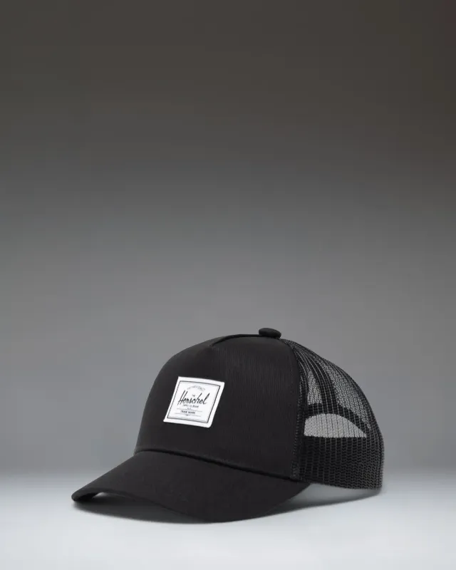 Herschel Whaler peuterpet katoen zwart 2-4 jaar
