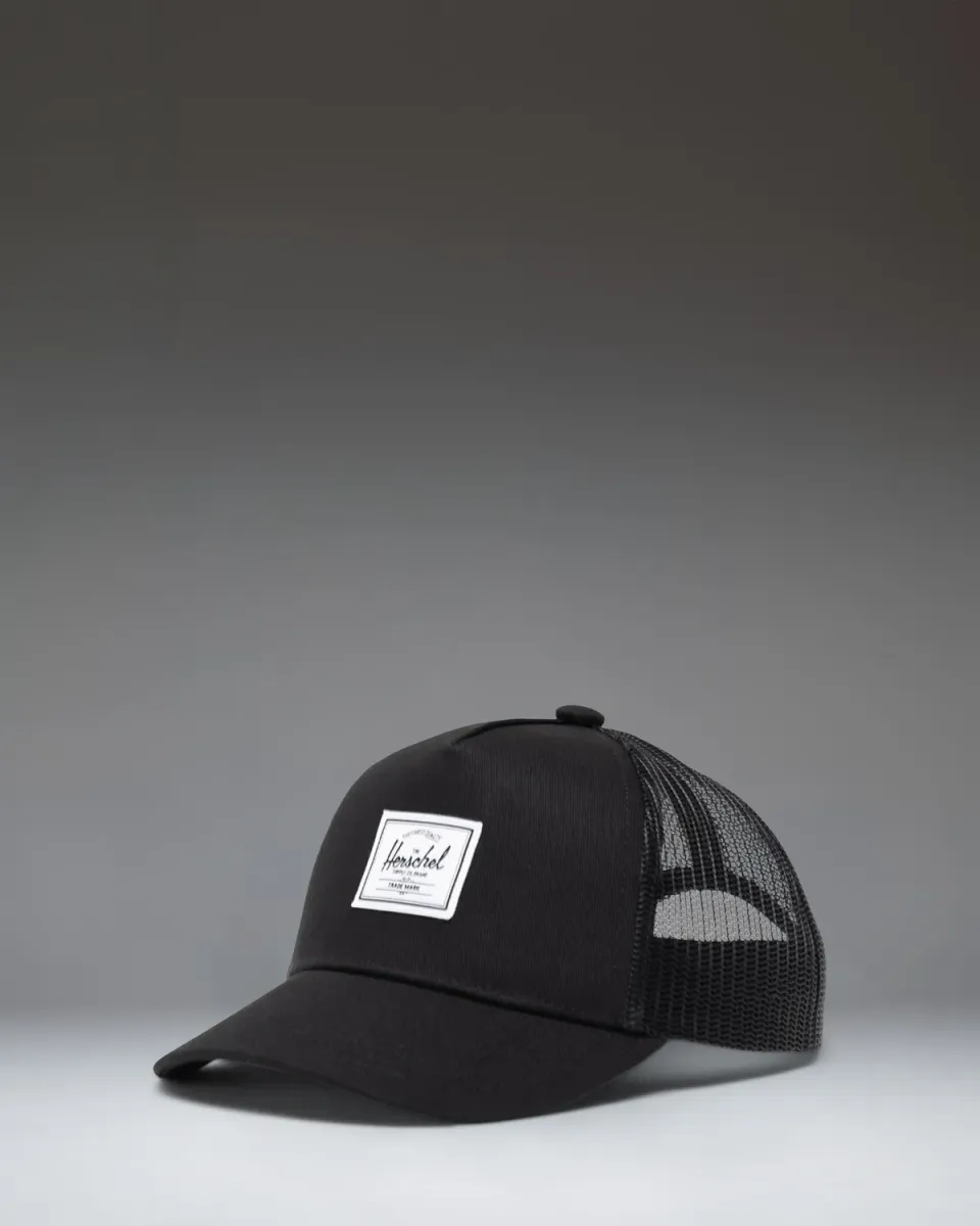 Herschel Whaler peuterpet katoen zwart 2-4 jaar