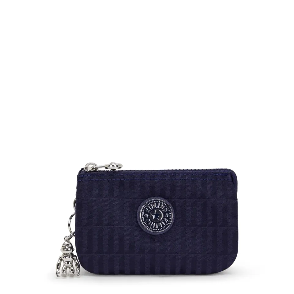 Kipling Creativity S portemonnee Night Tile Jacquard klein met rits