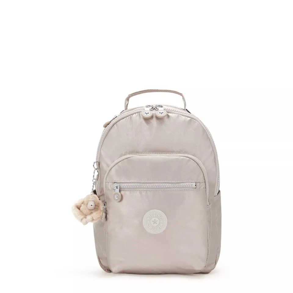 Kipling Seoul S rugzak Klein Metallic Glow 11 inch tabletvak