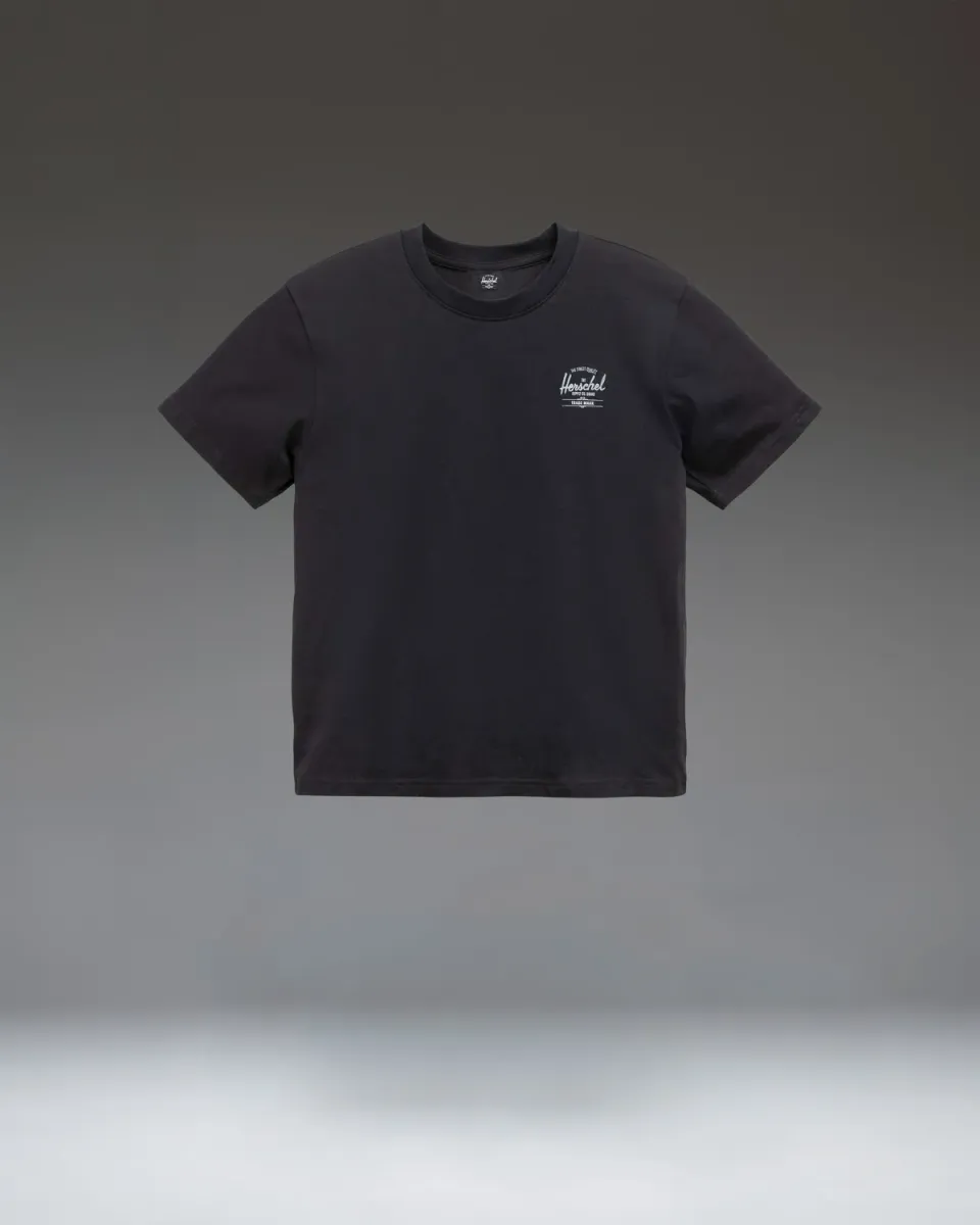 Herschel Basic Tee dames T-shirt Black White katoen