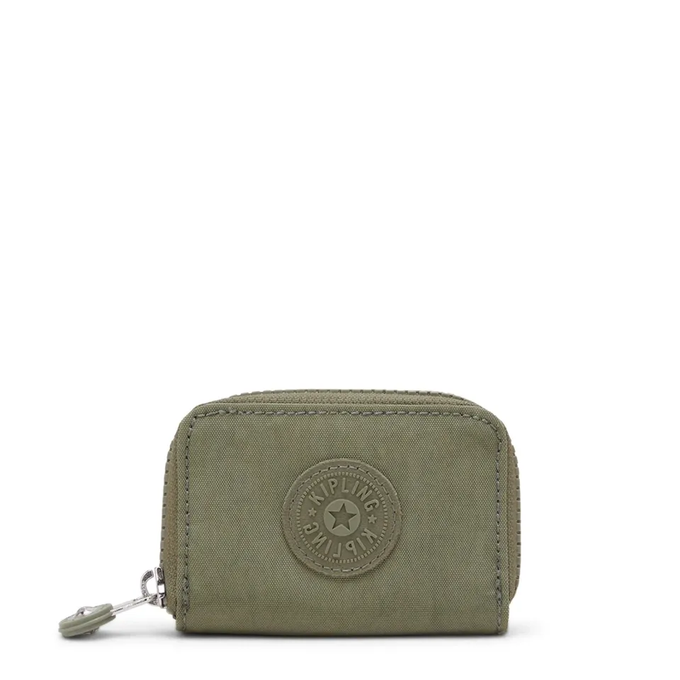 Kipling Cash Buddy portemonnee Almost Sage klein met rits