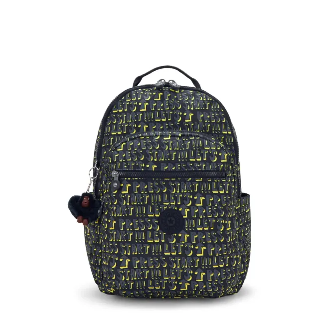 Kipling Seoul College Extra rugzak Groot Lets Play Print 15 inch