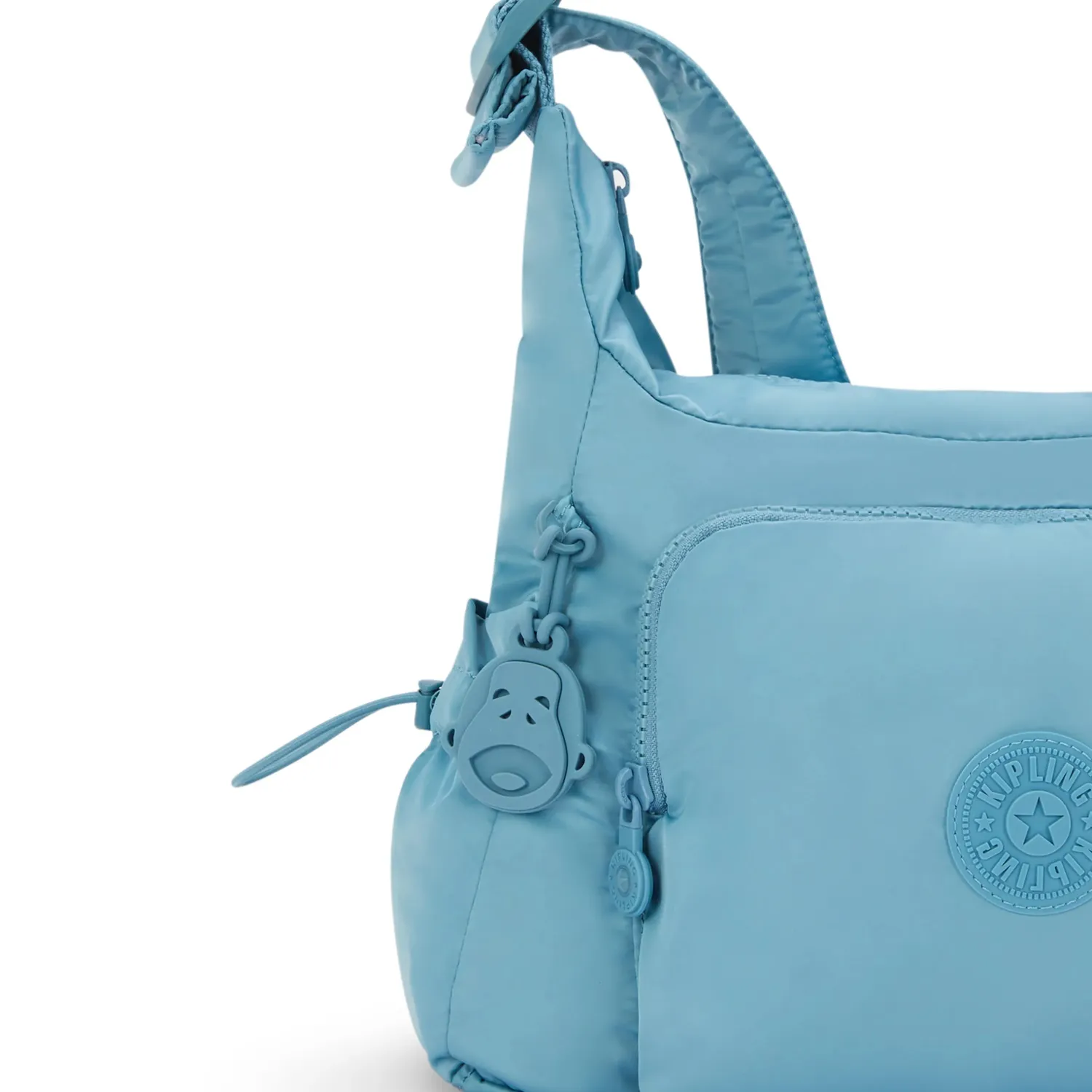 Kipling Gabb S crossbodytas Medium Sounds Blue met buitenvakken