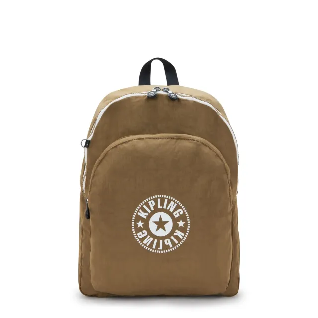 Kipling Curtis L rugzak Smooth Khaki groot 15 inch