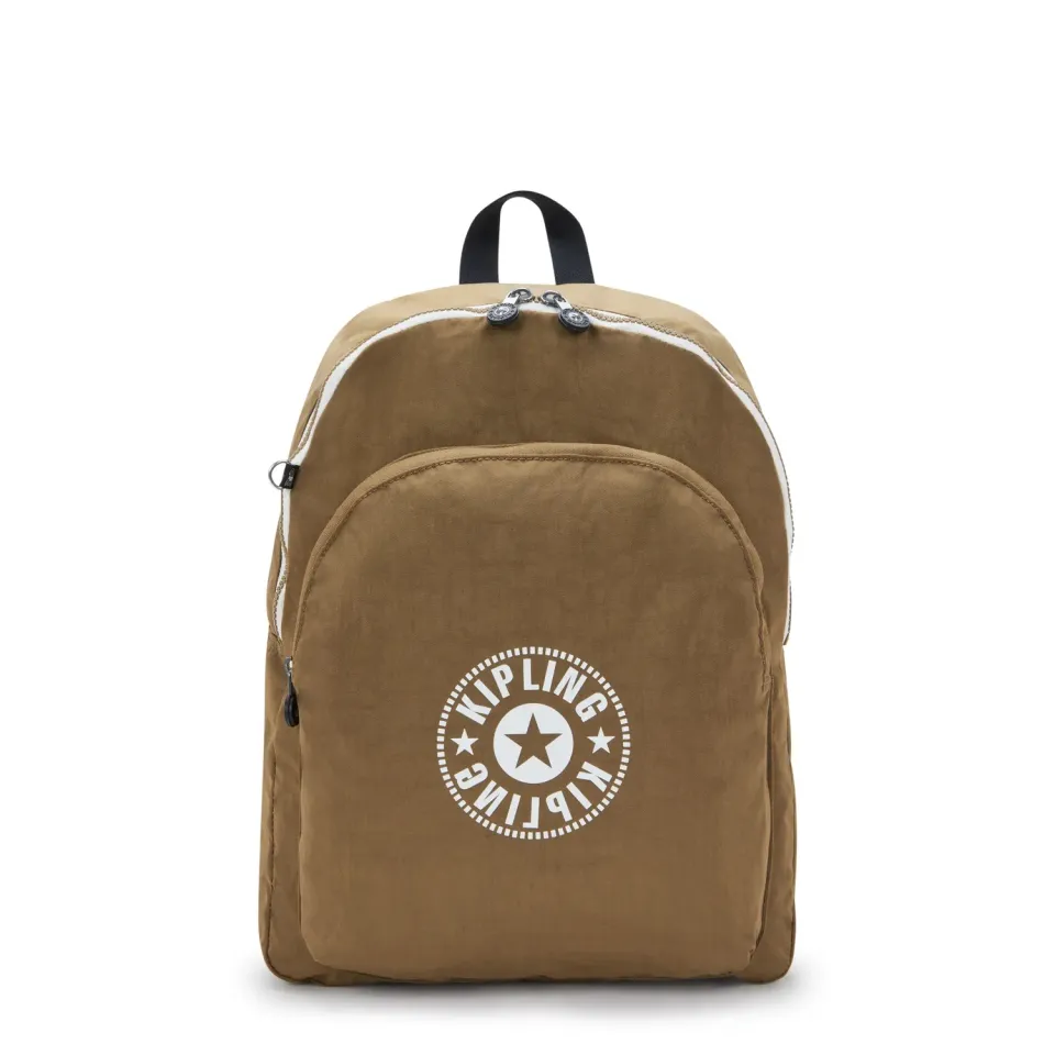 Kipling Curtis L rugzak Smooth Khaki groot 15 inch