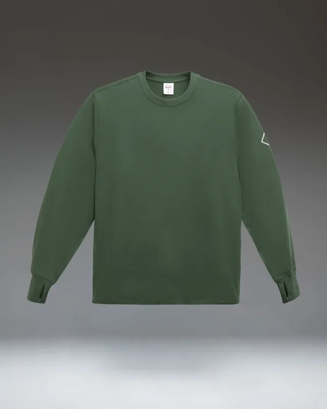 Herschel Performance longsleeve Pineneedle ademend