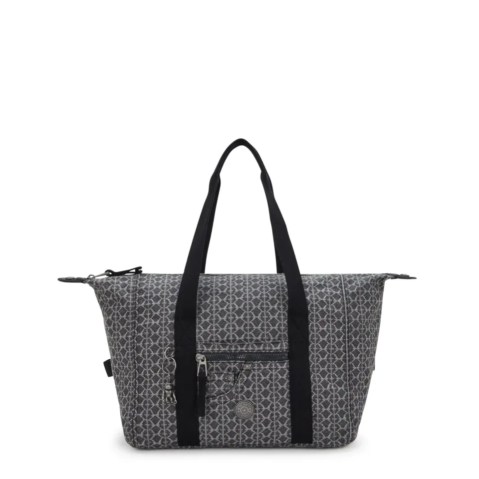 Kipling Casual Art schoudertas medium grey denim A4