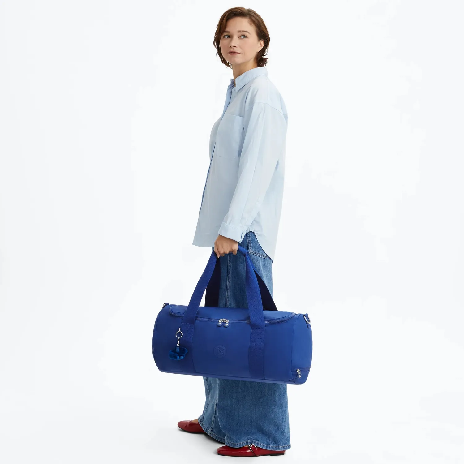 Kipling Argus S Sporttas Blazing Blue Klein met schoenvak