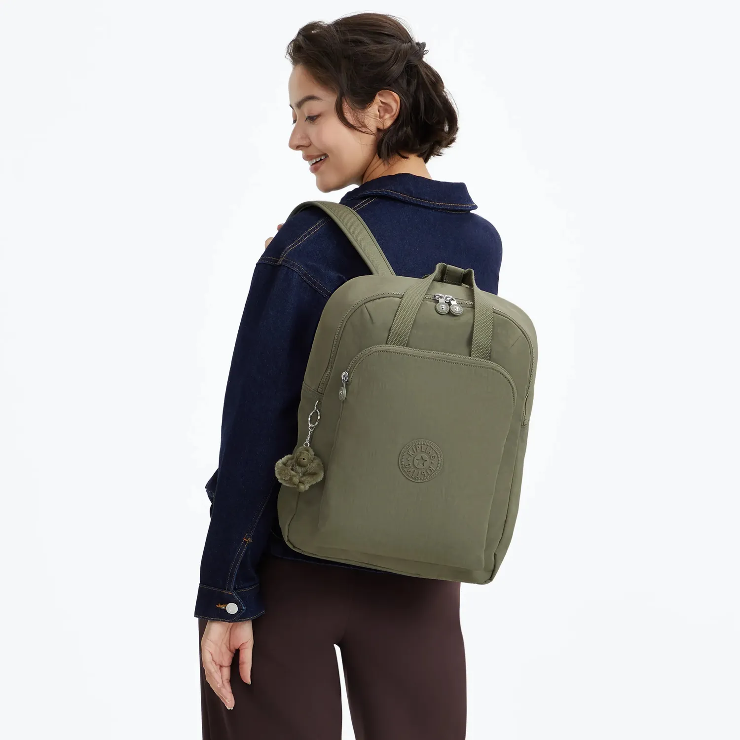Kipling Kazuki L rugzak Almost Sage Groot 15 inch laptopvak
