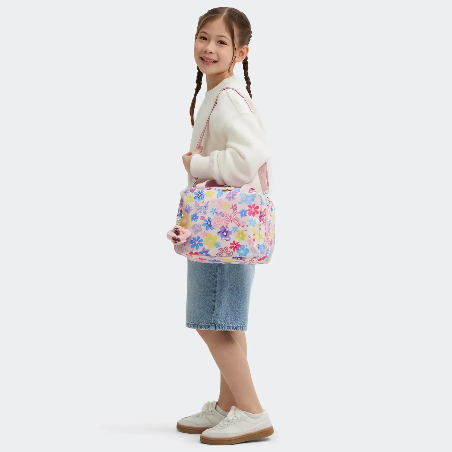 Kipling Miyo lunchtas Flower Stamp groot geisoleerd