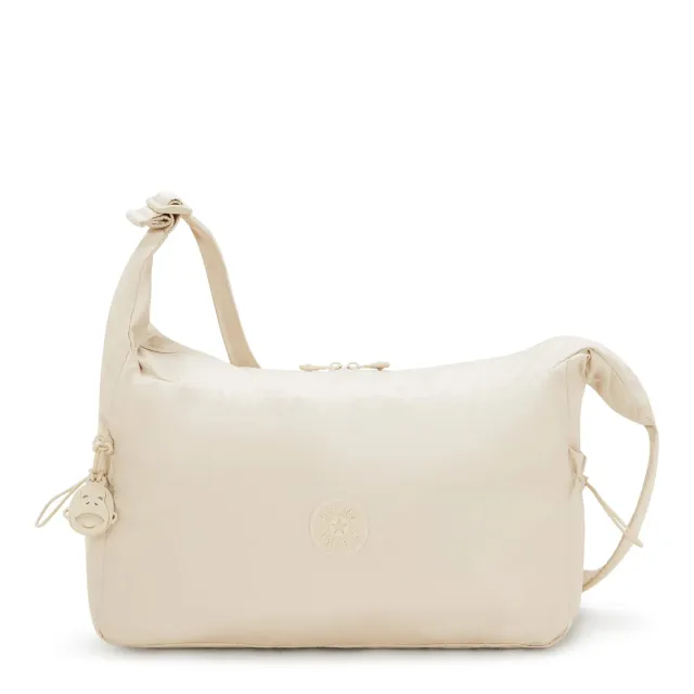 Kipling Gwyn schoudertas groot Simply Beige licht