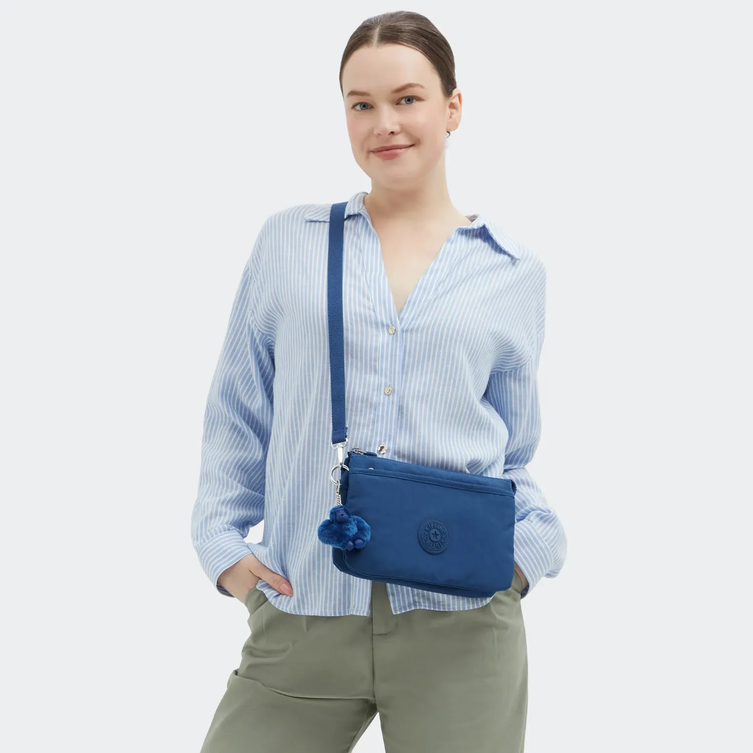 Kipling Riri crossbodytas Klein Casual Blue waterafstotend