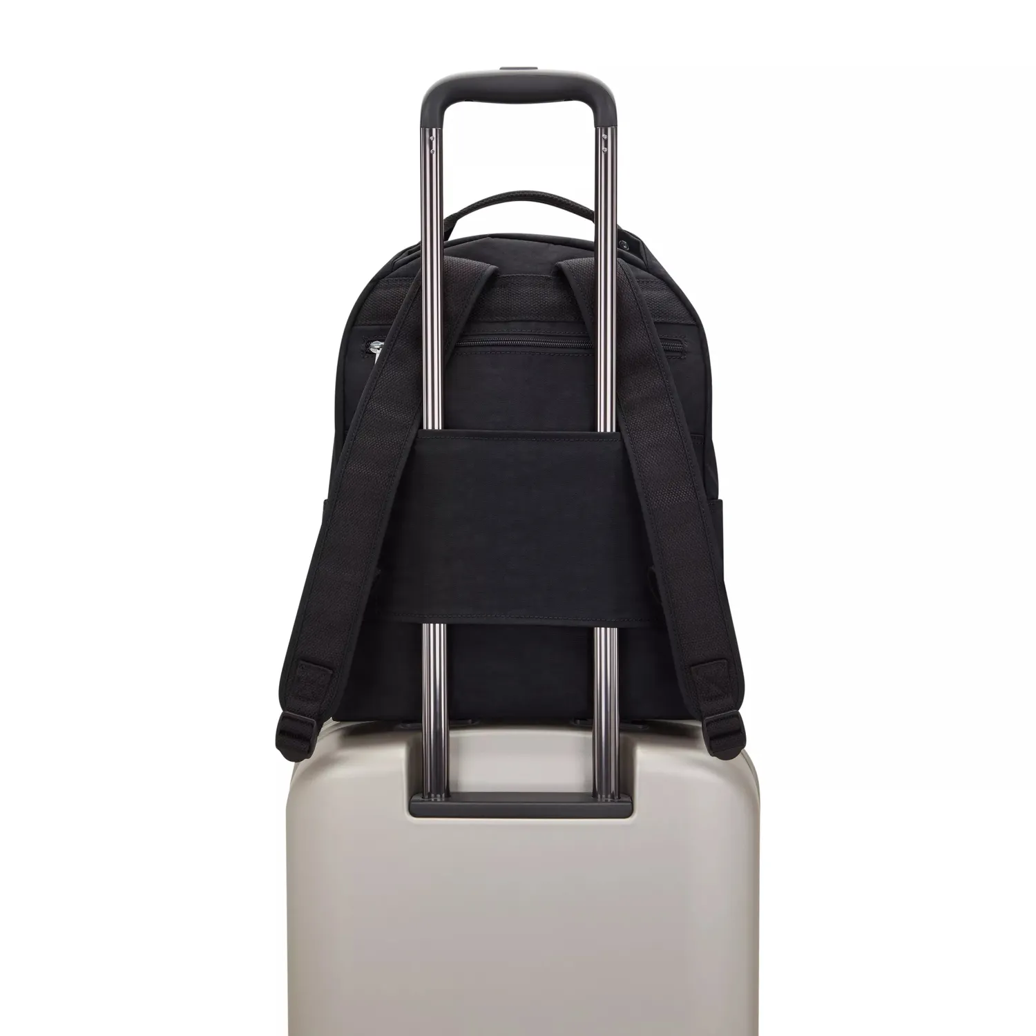 Kipling Micah rugzak Medium Black Tonal met laptopvak