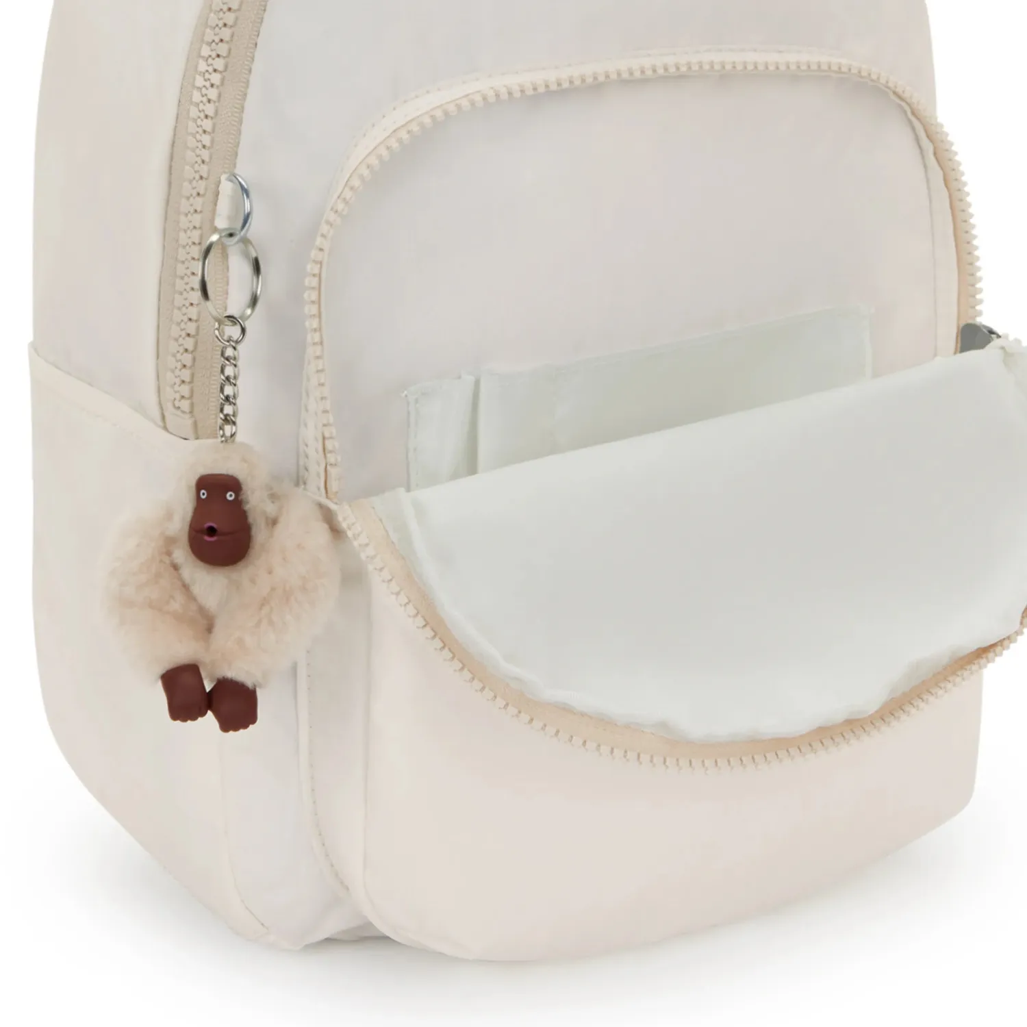 Kipling Seoul S rugzak Klein Pure White 11 inch tabletvak