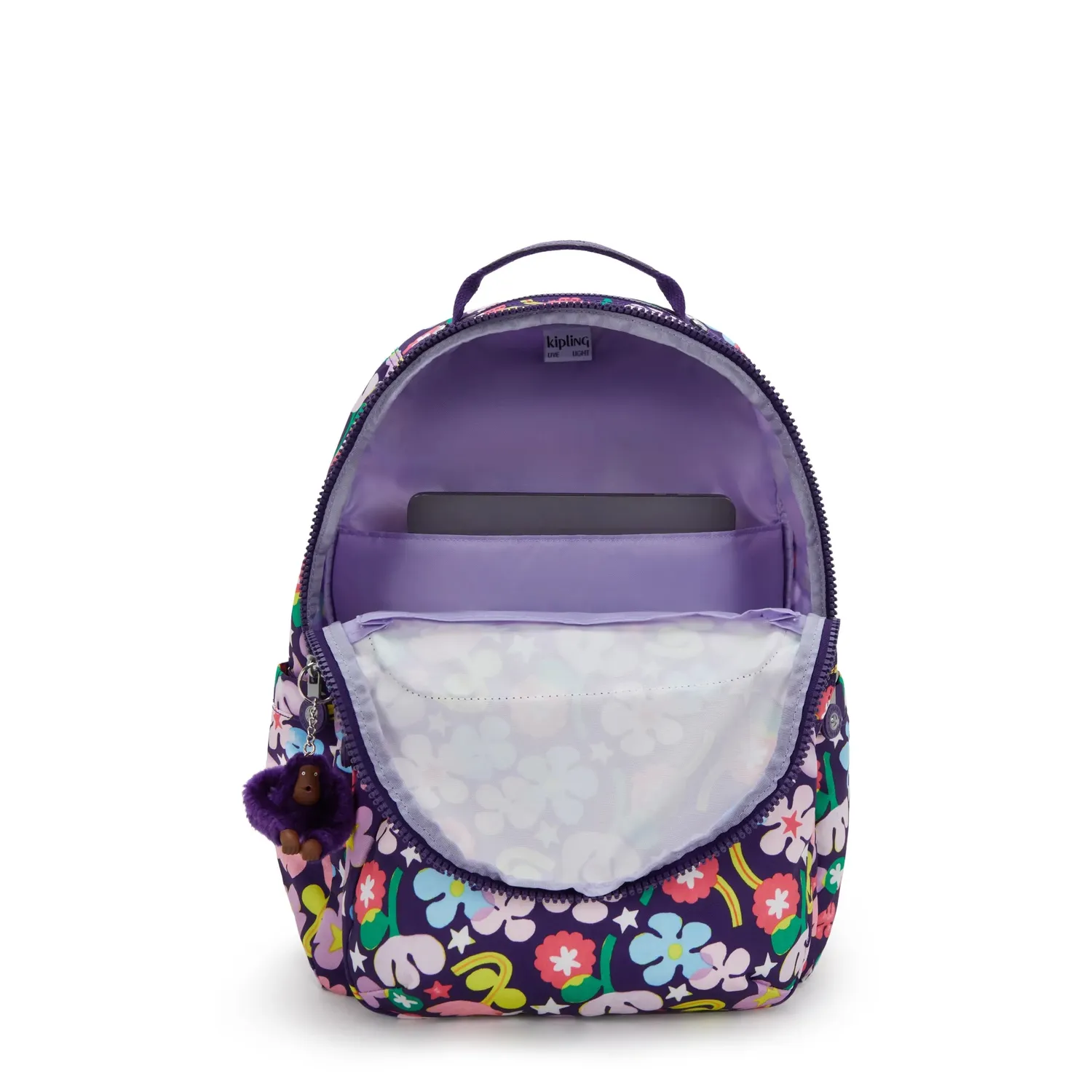Kipling Seoul rugzak groot Fairy Flower 15 inch laptopvak