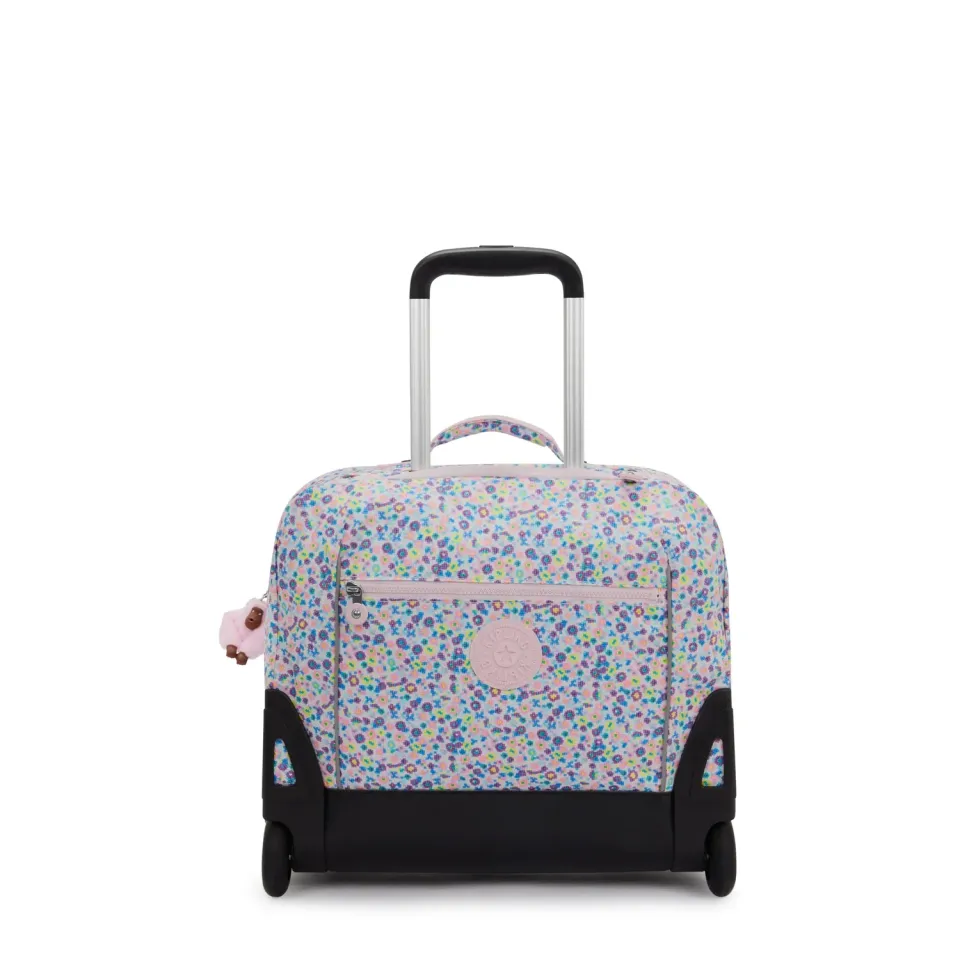 Kipling Giorno rugzak Digi Flower groot met wieltjes