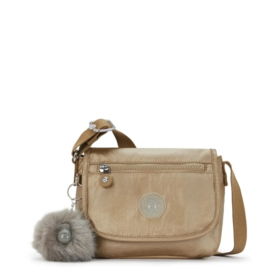 Kipling Sabian U crossbody klein echoey gold metallic