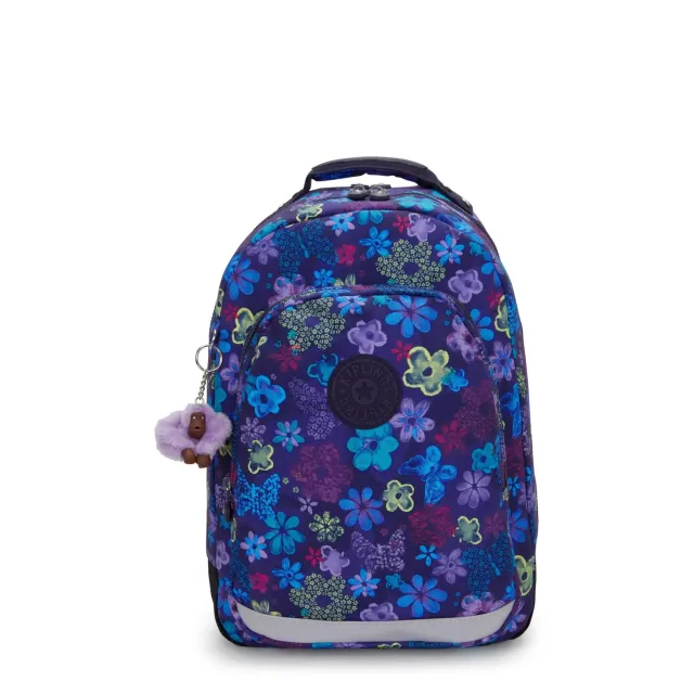 Kipling Class Room rugzak Groot Dark Flower Stamp laptop