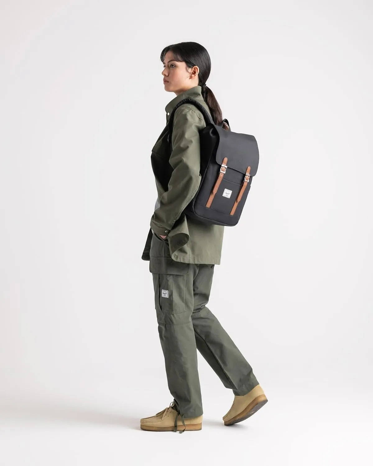 Herschel Retreat Rugzak Standard 23L Zwart Raven Crosshatch