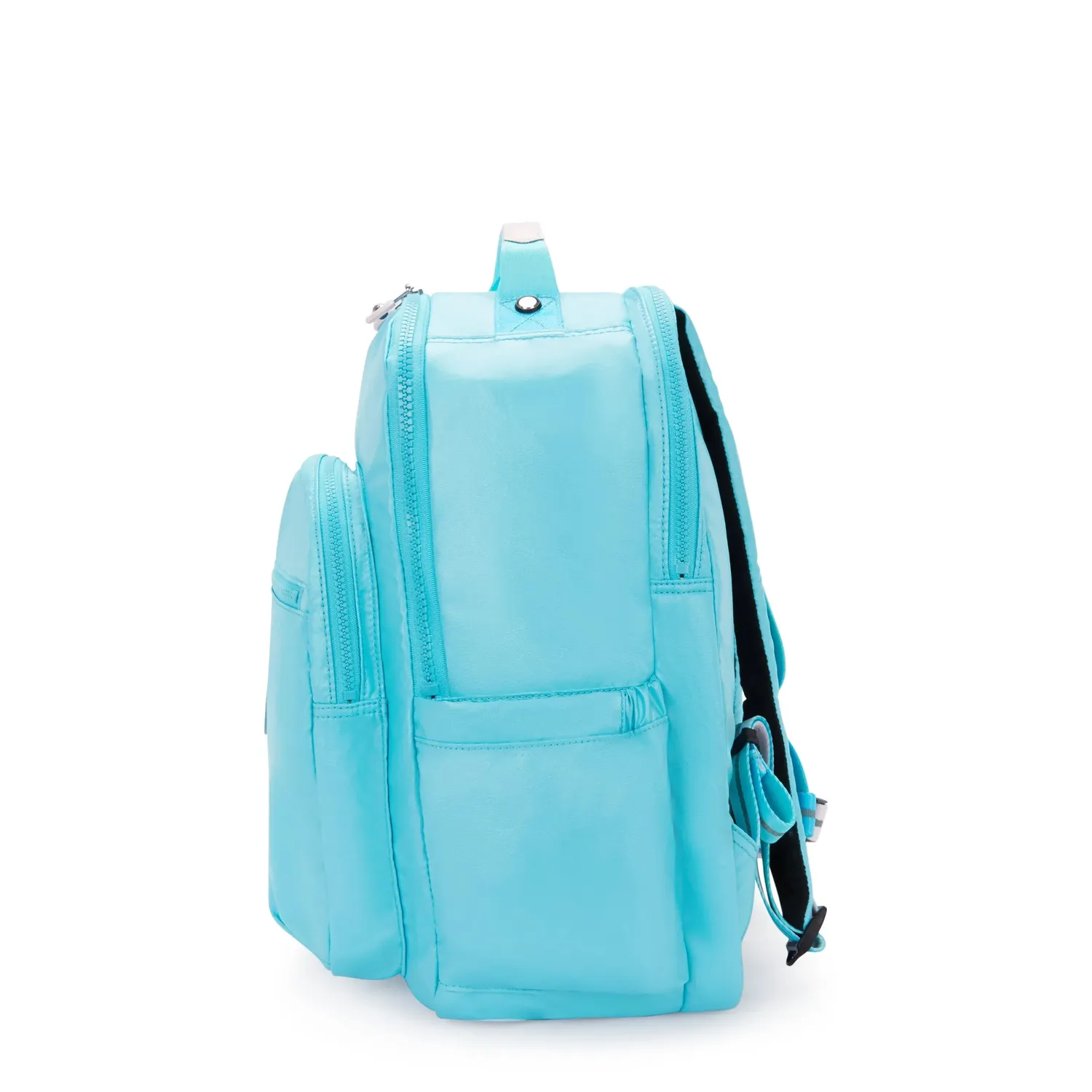 Kipling Seoul College Extra rugzak Sea Blue Metallic Groot 15 inch