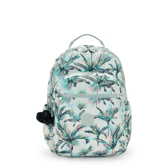 Kipling Seoul rugzak Groot More Palm Trees 15 inch laptopvak