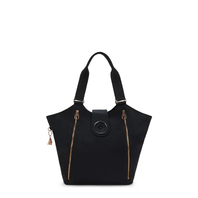 Kipling Recicely shopper Black Rose Spice medium ritsvakken