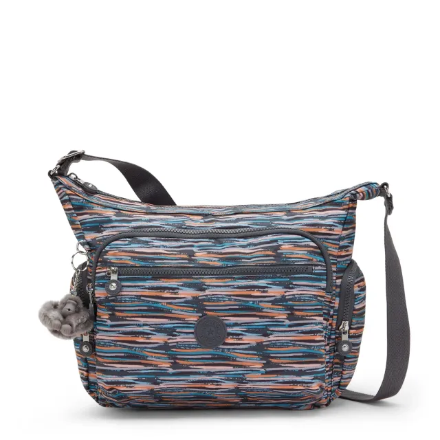 Kipling Gabbie crossbody tas Mineral Stripes groot lichtgewicht