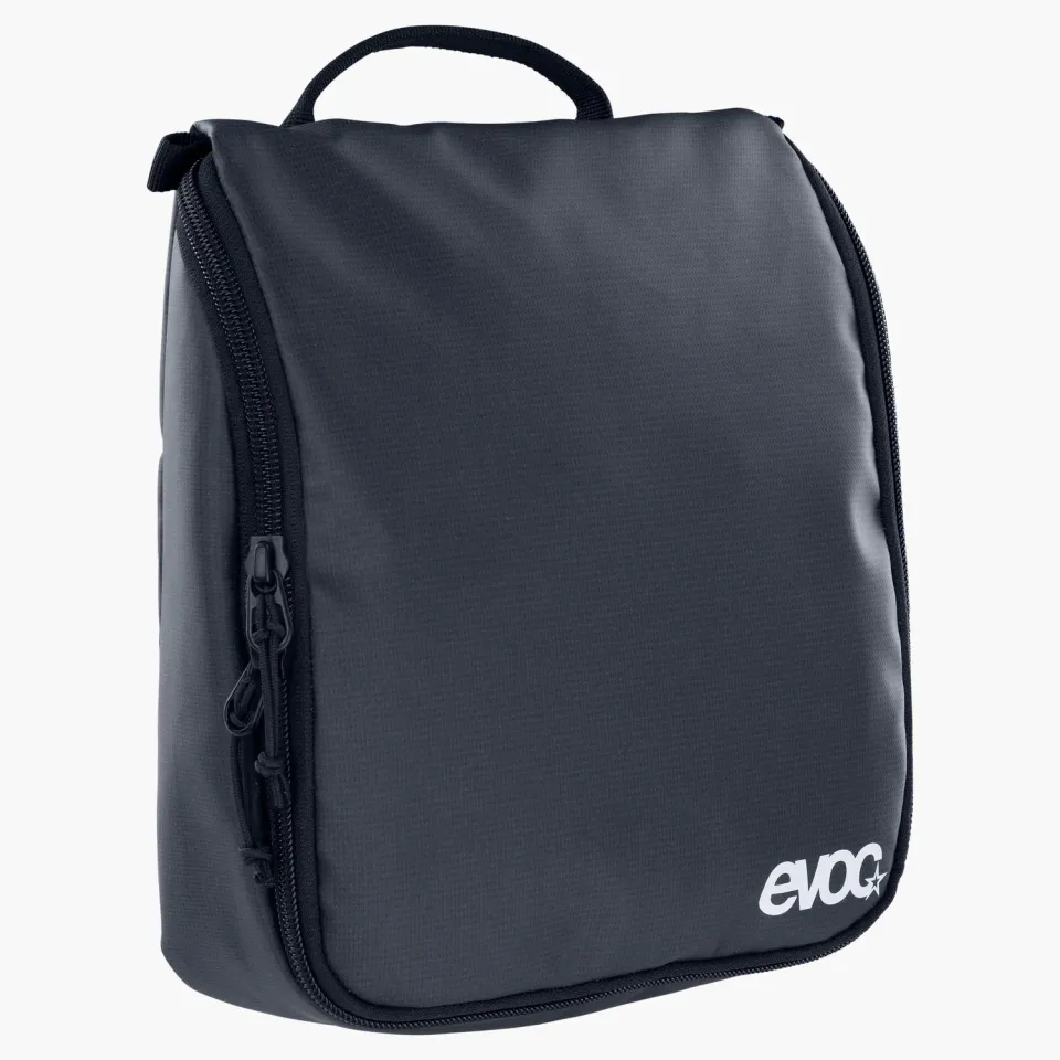 Evoc Wash Pouch toilettas carbon grey-black met spiegel