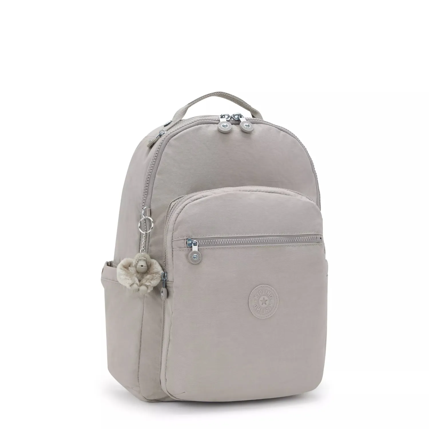 Kipling Seoul rugzak groot Grey Gris 15 inch laptopvak