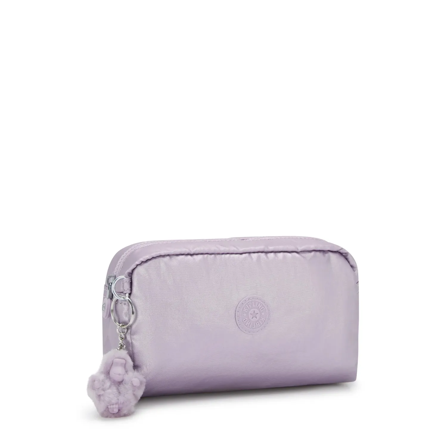 Kipling Gleam toilettas Lilac Moon Metallic medium glans