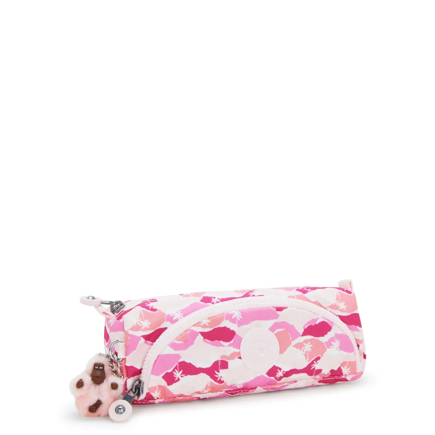 Kipling Cute pennenzak Medium Pink Palm nylon