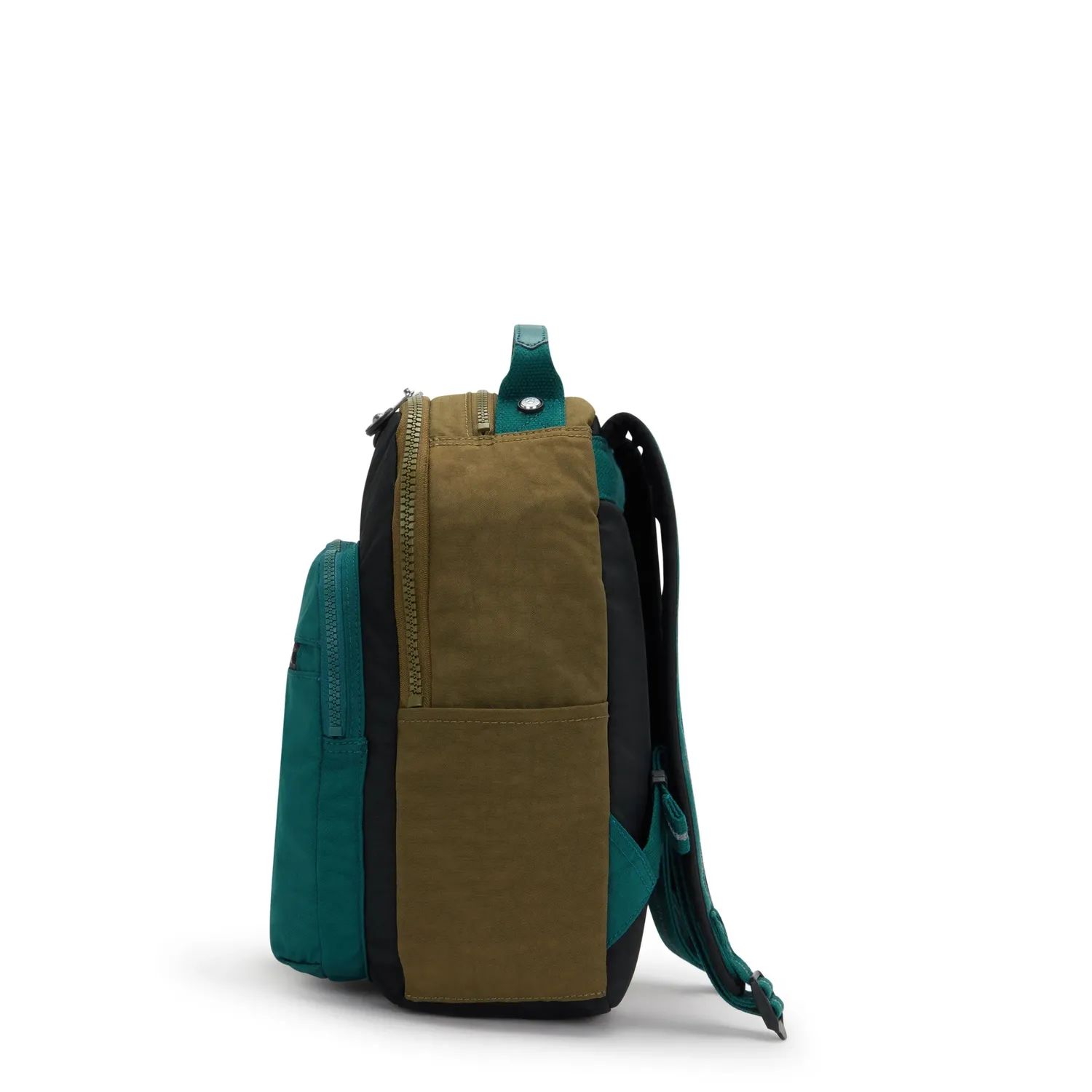 Kipling Seoul S rugzak klein Black Khaki 11 inch vak