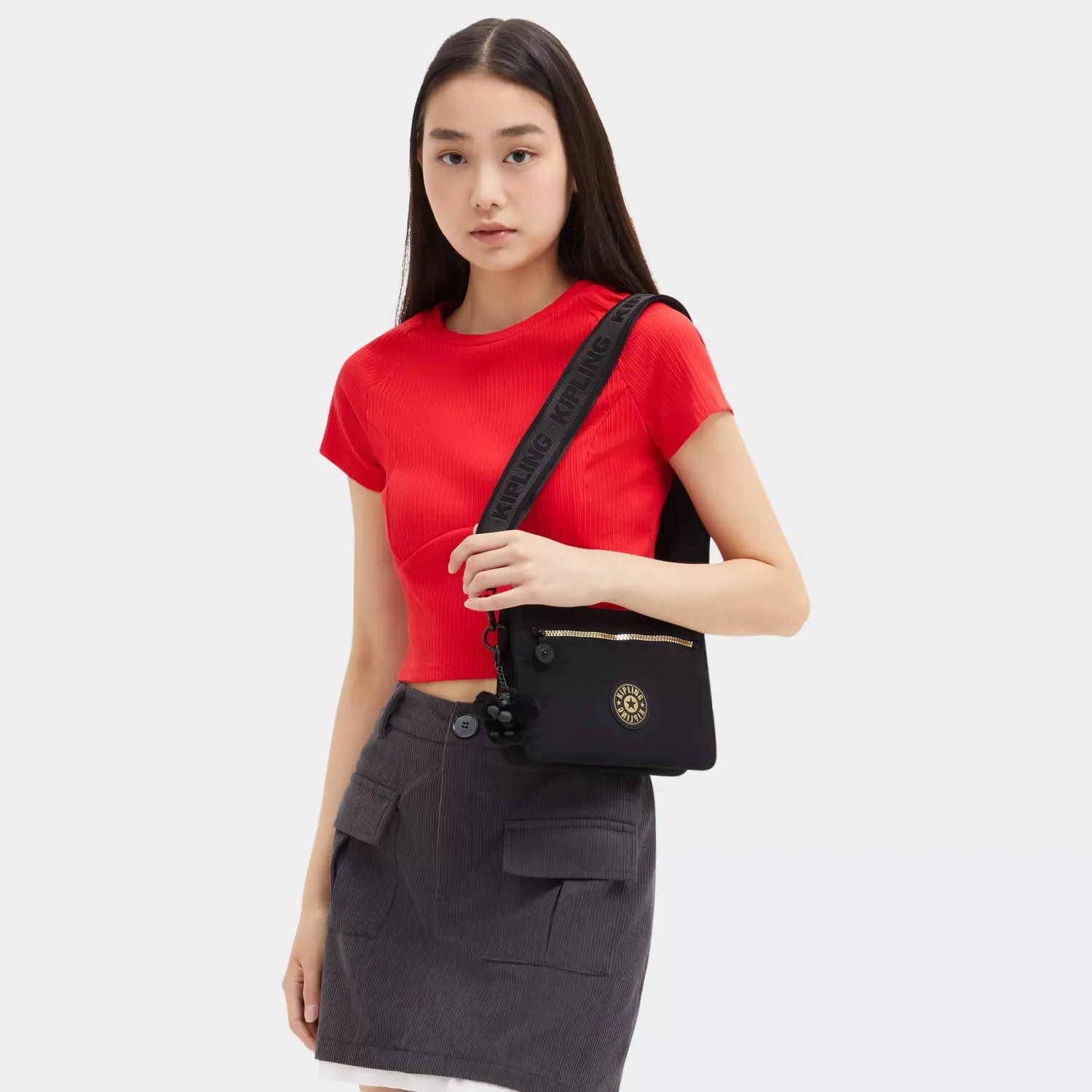 Kipling Riri Zip crossbodytas Glorious Gold klein waterafstotend